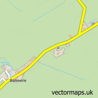 Street map sample of Balkeerie, Angus