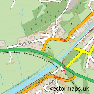 Street map sample of Banavie, Inverness