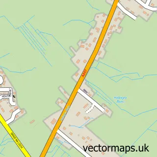 Street map sample of Barabhas, Western Isles