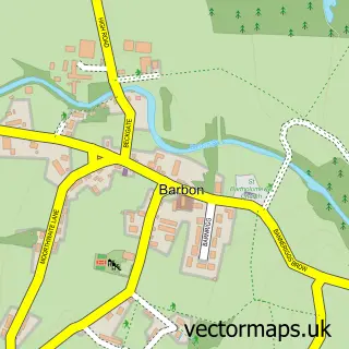 Street map sample of Barbon, Cumbria