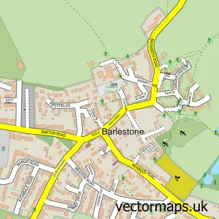 Street map sample of Barlestone, Leicestershire