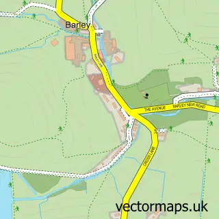 Street map sample of Barley, Lancashire