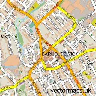 Street map sample of Barnoldswick, Lancashire