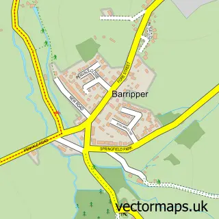 Street map sample of Barripper, Cornwall