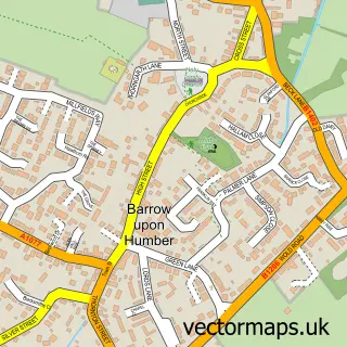 Street map sample of Barrow-upon-Humber, Lincolnshire