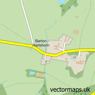 Street map sample of Barton Hartshorn, Buckinghamshire