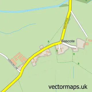 Street map sample of Bascote, Warwickshire
