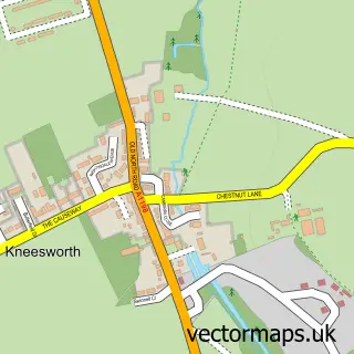 Street map sample of Bassingbourn-cum-Kneesworth, Cambridgeshire