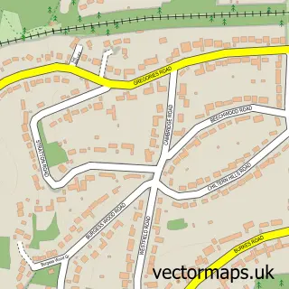 Street map sample of Beaconsfield, Buckinghamshire