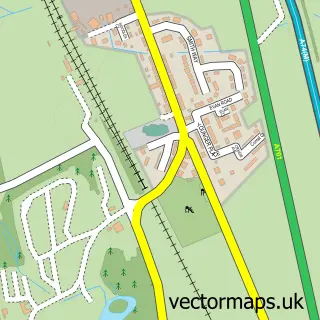 Street map sample of Beattock, Dumfries