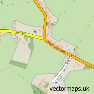 Street map sample of Beaumont-cum-Moze, Essex