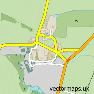 Street map sample of Bedstone, Shropshire