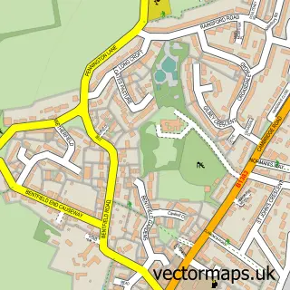 Street map sample of Bentfield, Essex