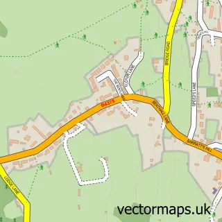 Street map sample of Benthall, Shropshire