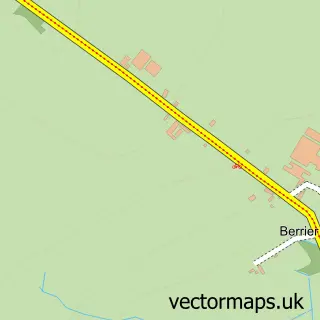 Street map sample of Berrier, Cumbria