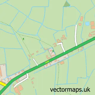 Street map sample of Biddisham, Somerset