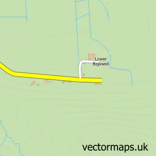 Street map sample of Bigswell, Orkney