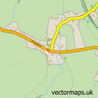 Street map sample of Bilbrook, Somerset