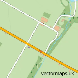 Street map sample of Bilbster, Caithness