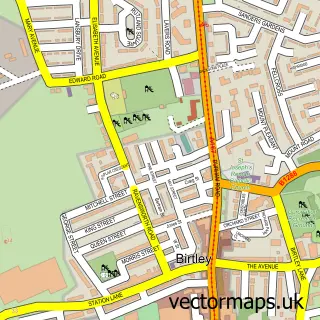 Street map sample of Birtley, Tyne & Wear
