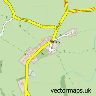 Street map sample of Birtley, Northumberland