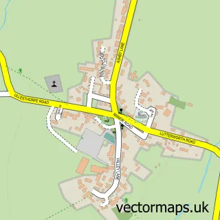 Street map sample of Bitteswell, Leicestershire