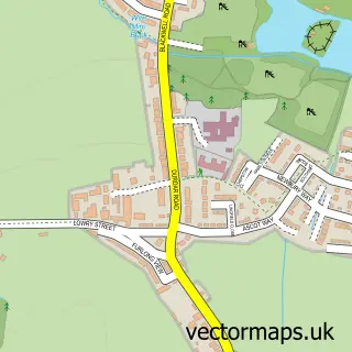 Street map sample of Blackwell, Cumbria