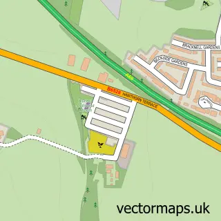 Street map sample of Blucher, Tyne & Wear