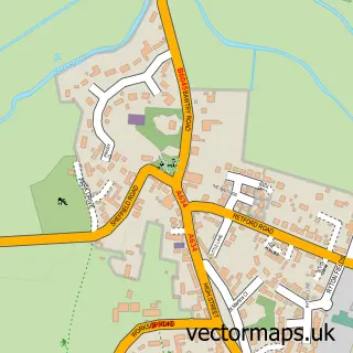 Street map sample of Blyth, Nottinghamshire