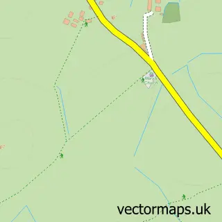 Street map sample of Bodewryd, Gwynedd