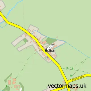 Street map sample of Bolton, East Riding of Yorkshire