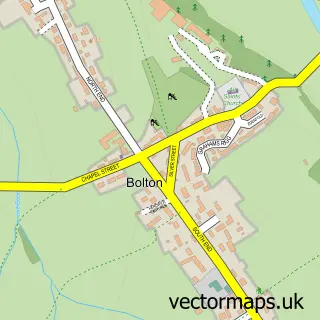 Street map sample of Bolton, Cumbria