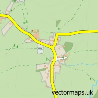 Street map sample of Boraston, Shropshire