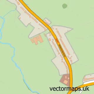 Street map sample of Bordesley, Worcestershire