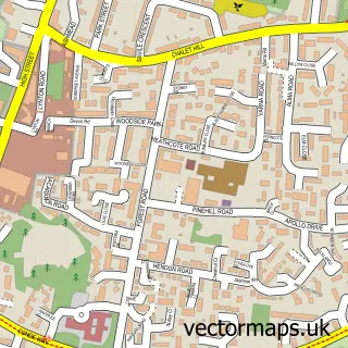 Street map sample of Bordon, Hampshire