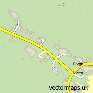 Street map sample of Borgh, Western Isles