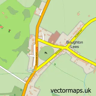 Street map sample of Boughton Lees, Kent