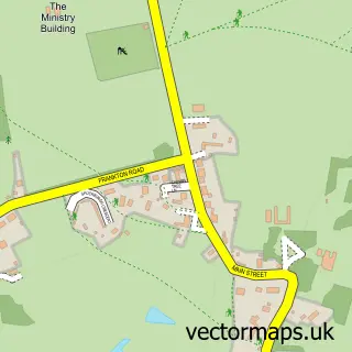 Street map sample of Bourton on Dunsmore, Warwickshire