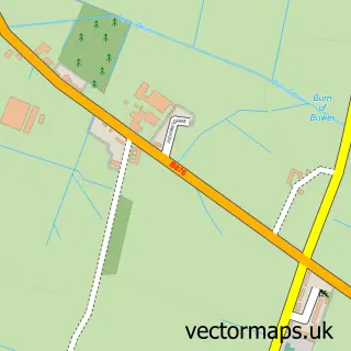 Street map sample of Bower, Caithness