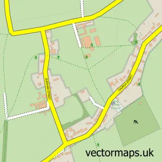 Street map sample of Bowerchalke, Wiltshire