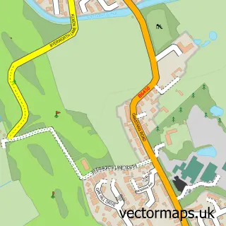 Street map sample of Bowgreave, Lancashire