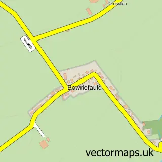 Street map sample of Bowriefauld, Angus