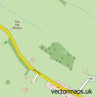 Street map sample of Bradfield St Clare, Suffolk
