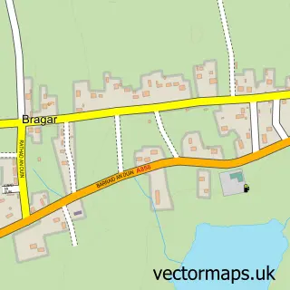 Street map sample of Bradhagair, Western Isles