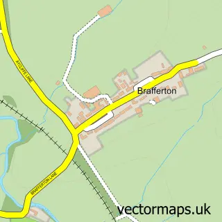 Street map sample of Brafferton, Durham