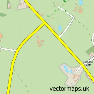 Street map sample of Breaden Heath, Shropshire