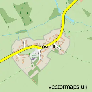 Street map sample of Bremhill, Wiltshire