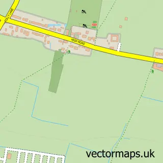 Street map sample of Bressingham, Norfolk