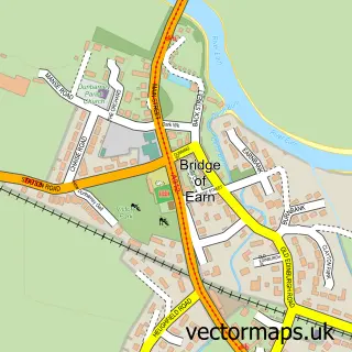 Street map sample of Bridge of Earn, Perth and Kinross