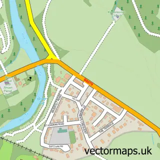 Street map sample of Bridge of Tilt, Perth and Kinross